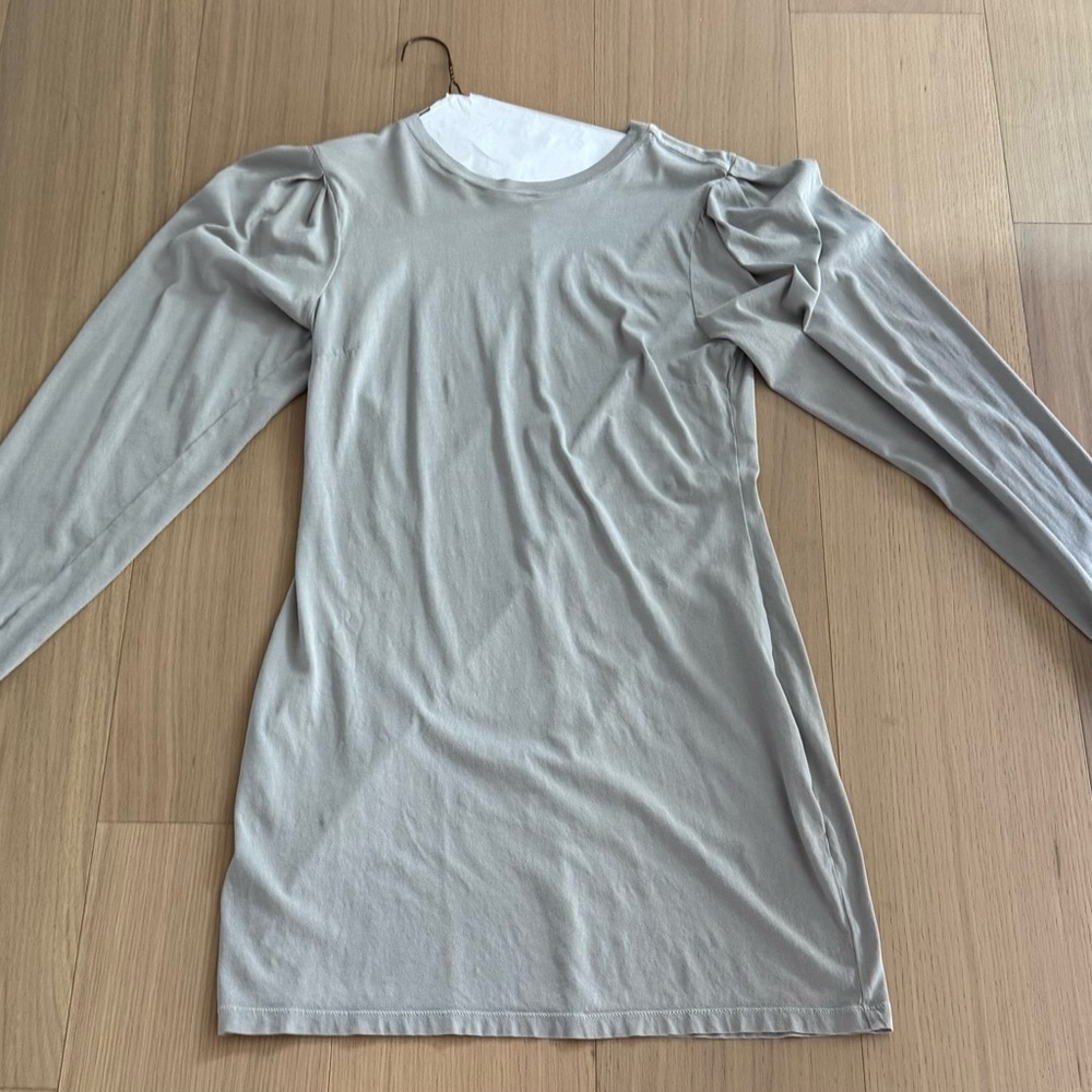 Tularosa Light Gray Long Sleeve Top